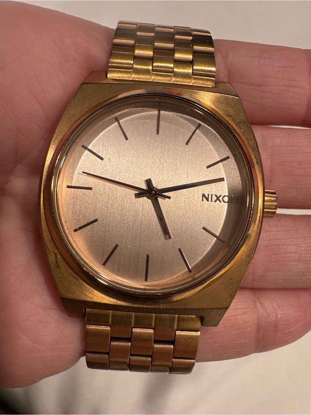 Nixon Rosegold-Tone Minimalist Bracelet Watch